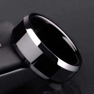 New Stainless Steel 8mm Black band band ring most sizes available